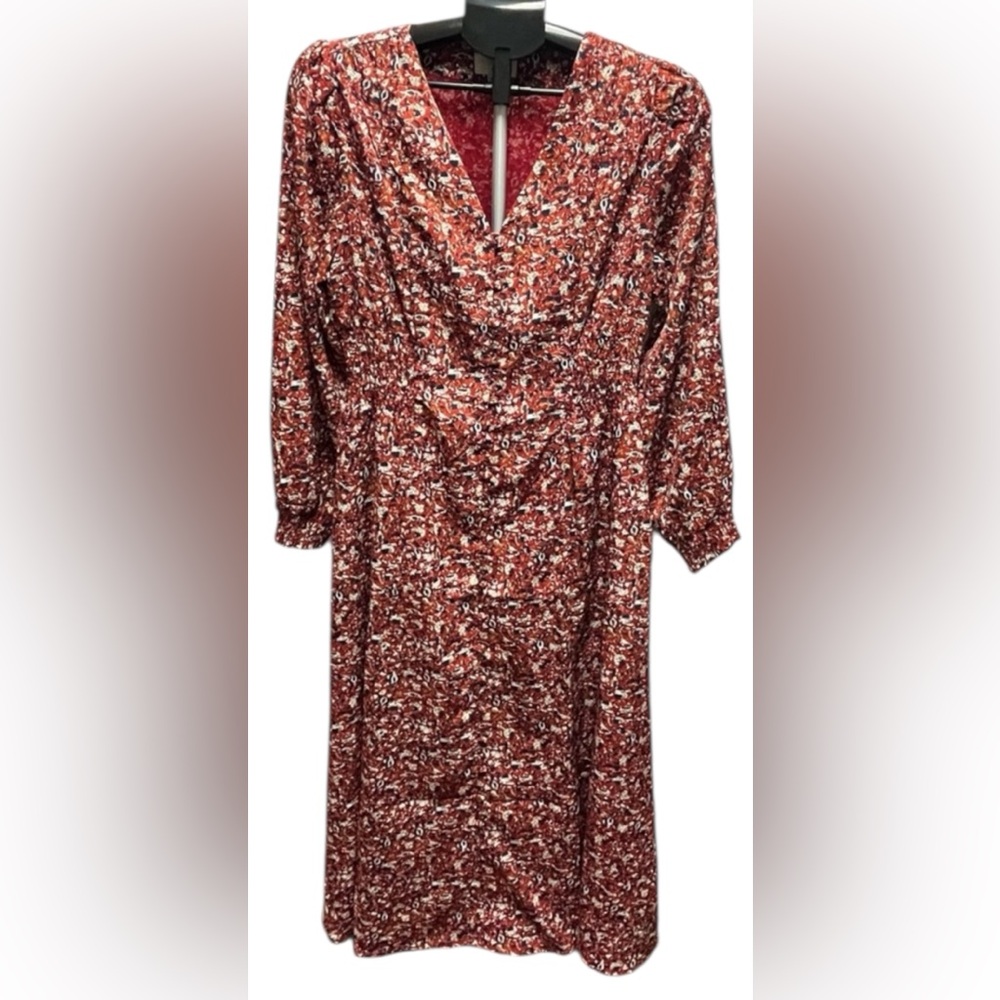 The Korner Elegant Floral Maxi Dress in Red
